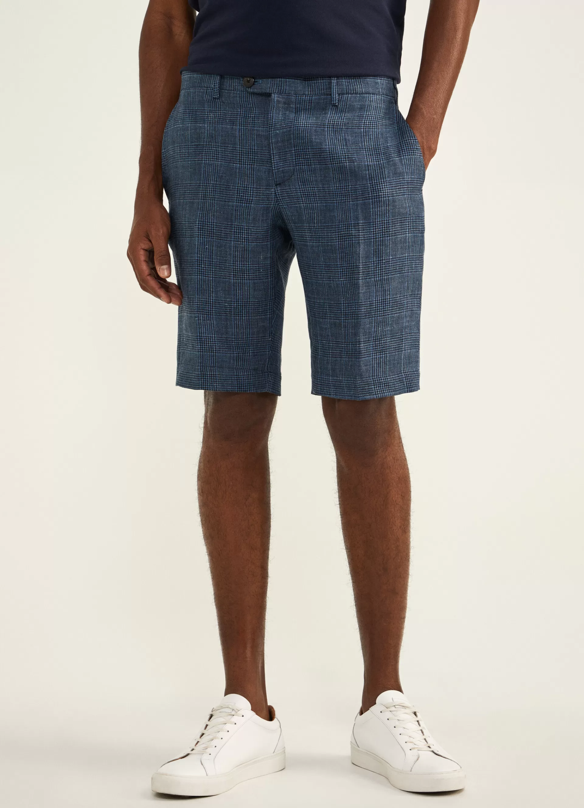 Shorts>Façonnable Bermudes Prince De Galles Dk Blu Marl