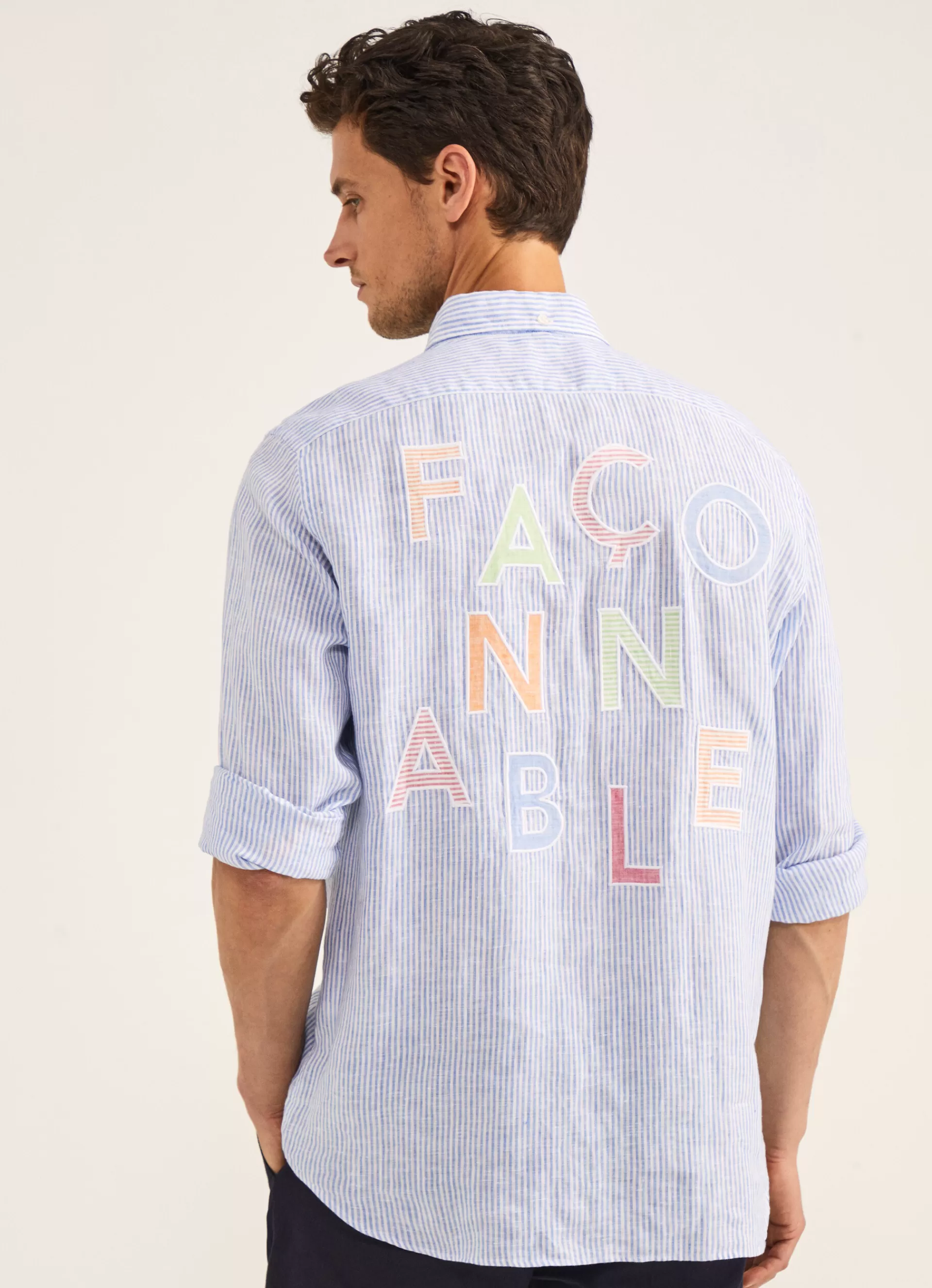 Chemises>Façonnable Chemise Rayee Multi