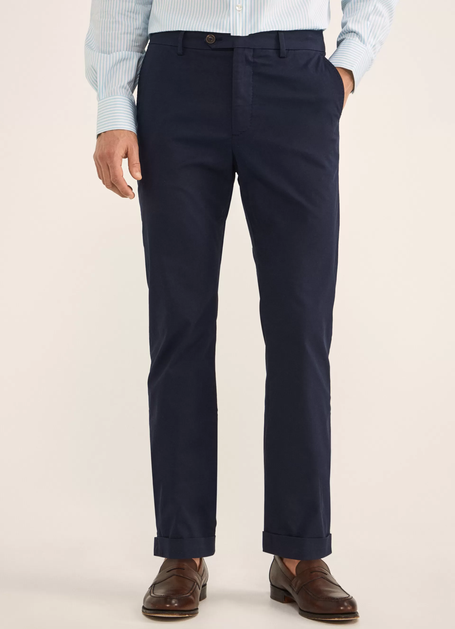 Pantalons>Façonnable Chinois Classique Marine