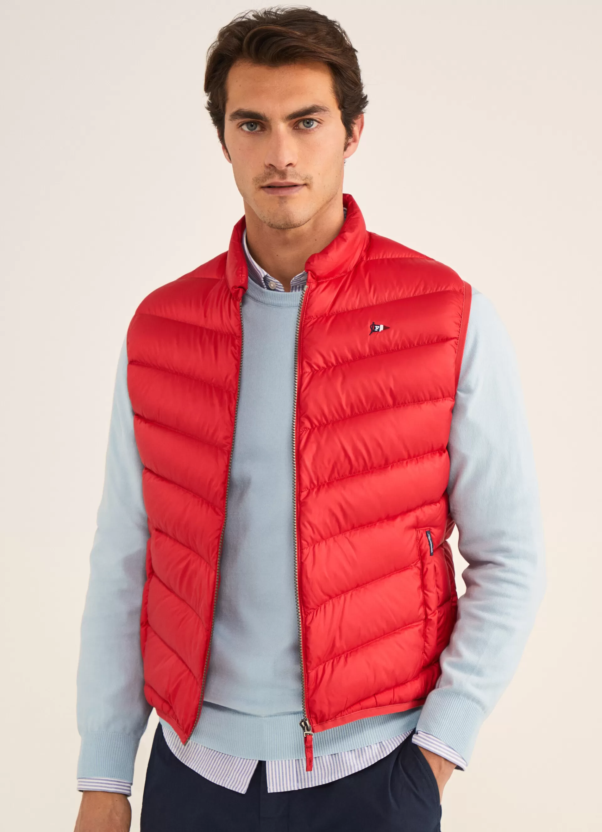 Manteaux Et Blousons>Façonnable Gilet Rembourre Mars Red