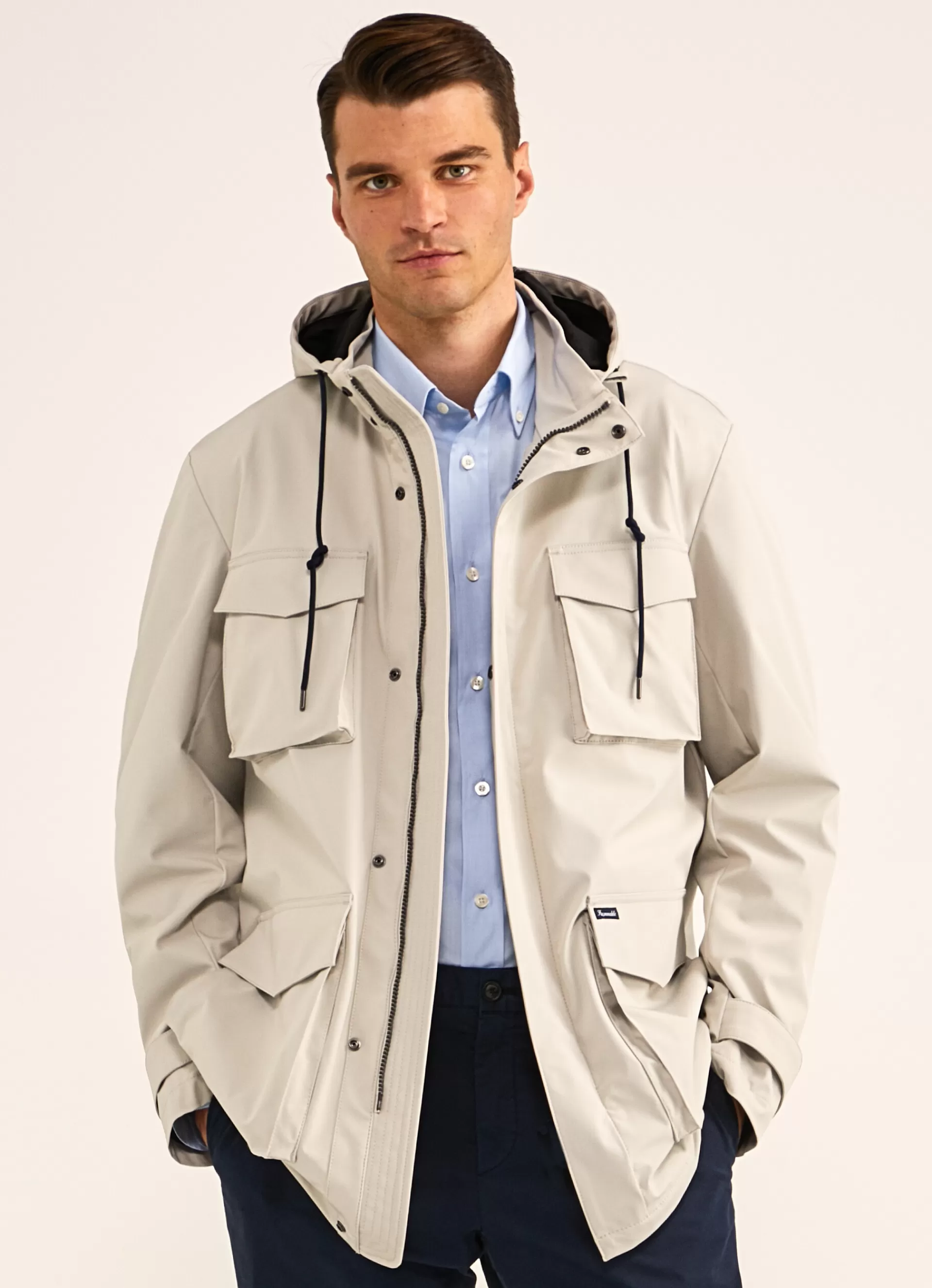 Manteaux Et Blousons>Façonnable Impermeable Etanche Off White