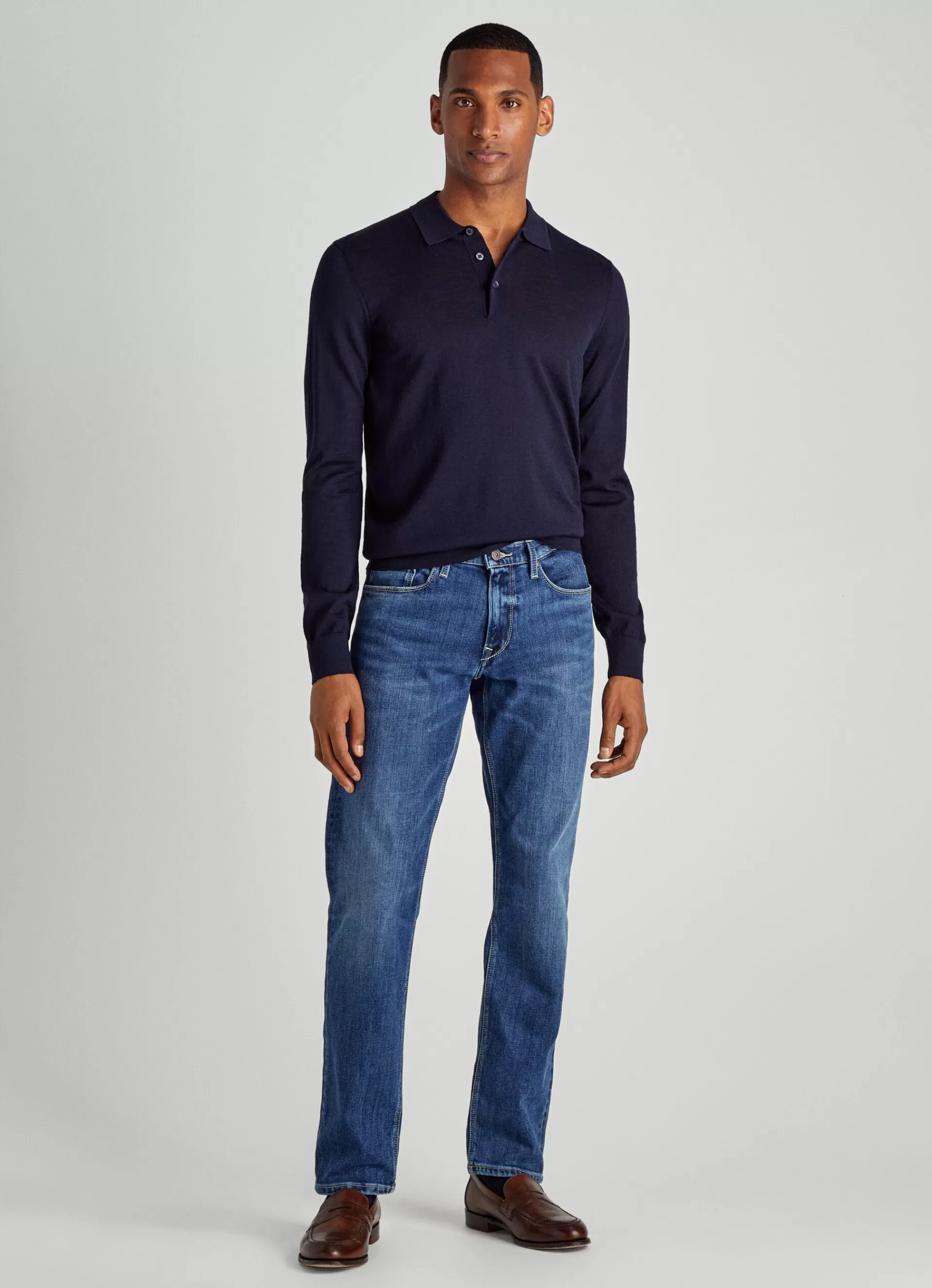 Pantalons>Façonnable Pantalon A 5 Poches En Gabardine Swash Denim