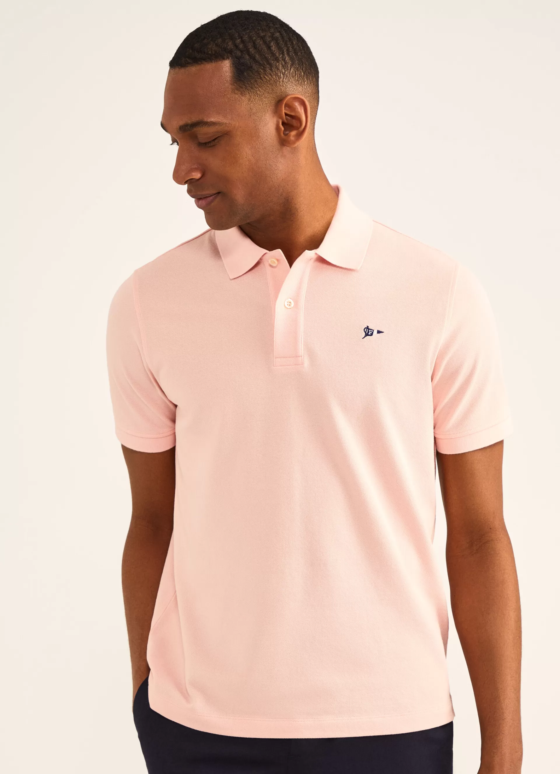 Polos>Façonnable Polo En Pique Pink