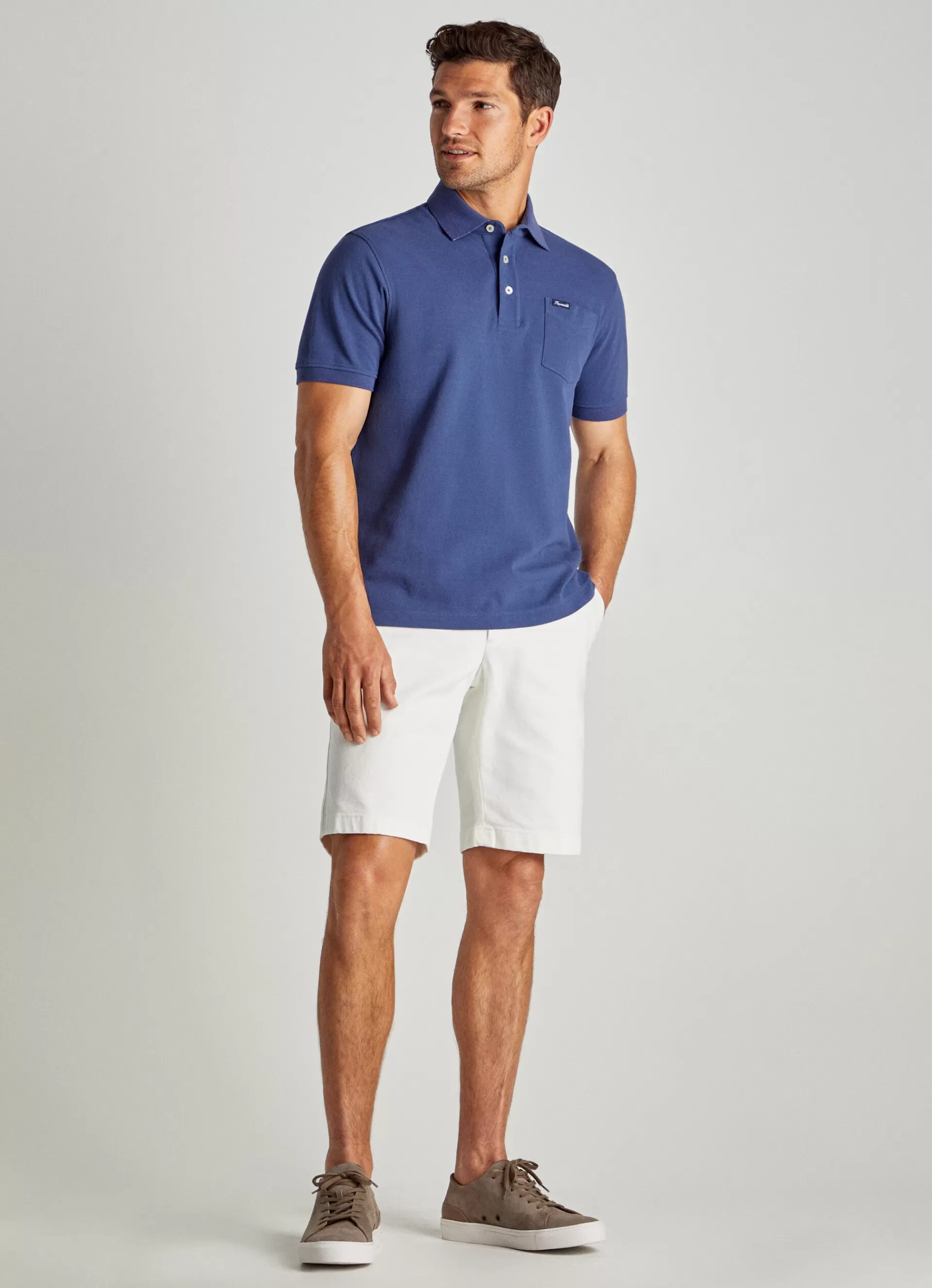 Polos>Façonnable Polo En Pique Pop Blue