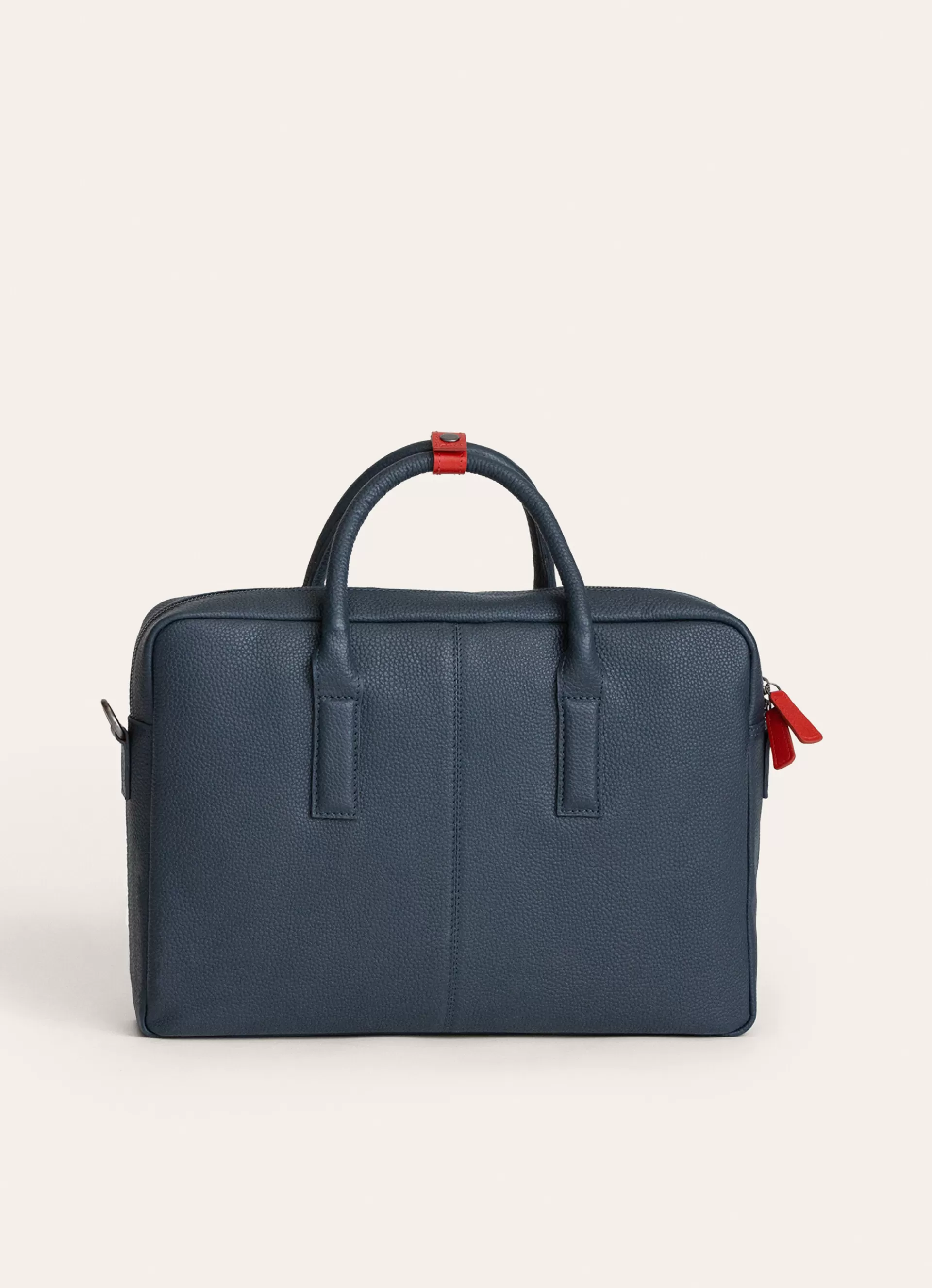 Sacs>Façonnable Sac En Cuir Pleine Fleur Midnight