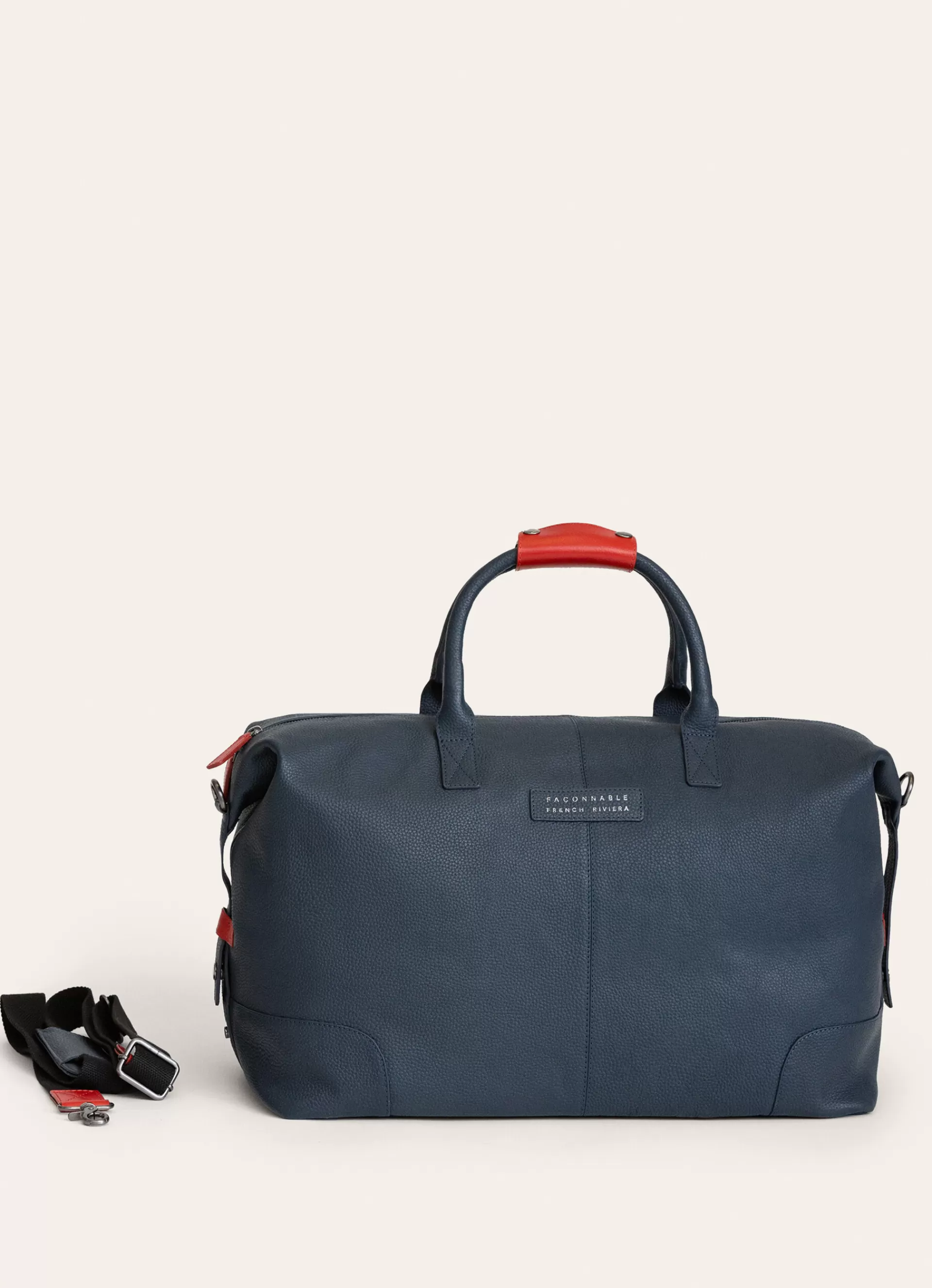 Sacs>Façonnable Sac Week-End En Cuir Midnight