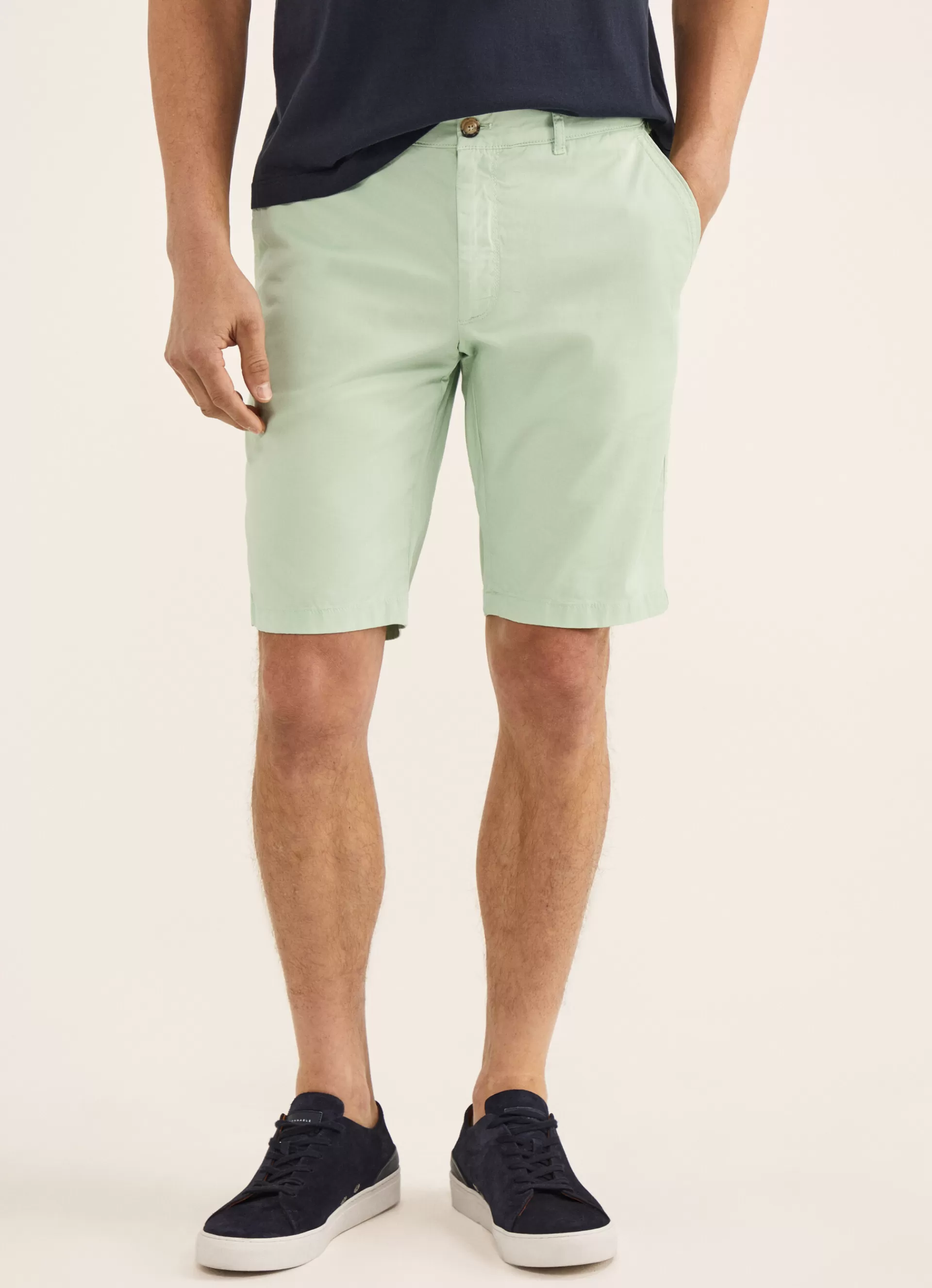 Shorts>Façonnable Short En Coton Light Green
