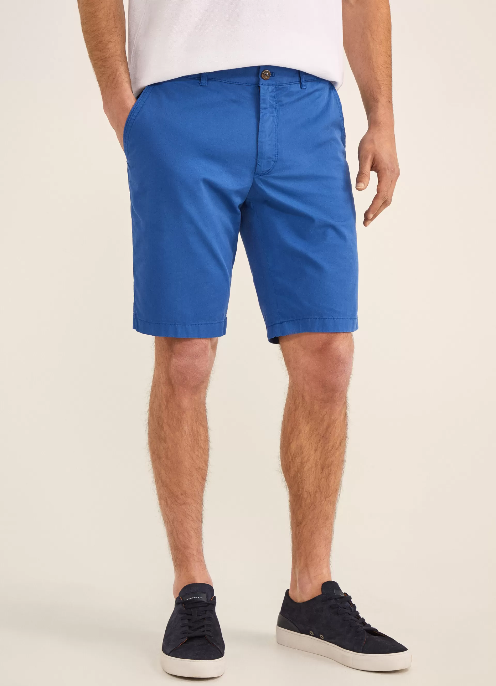 Shorts>Façonnable Short En Coton Blue