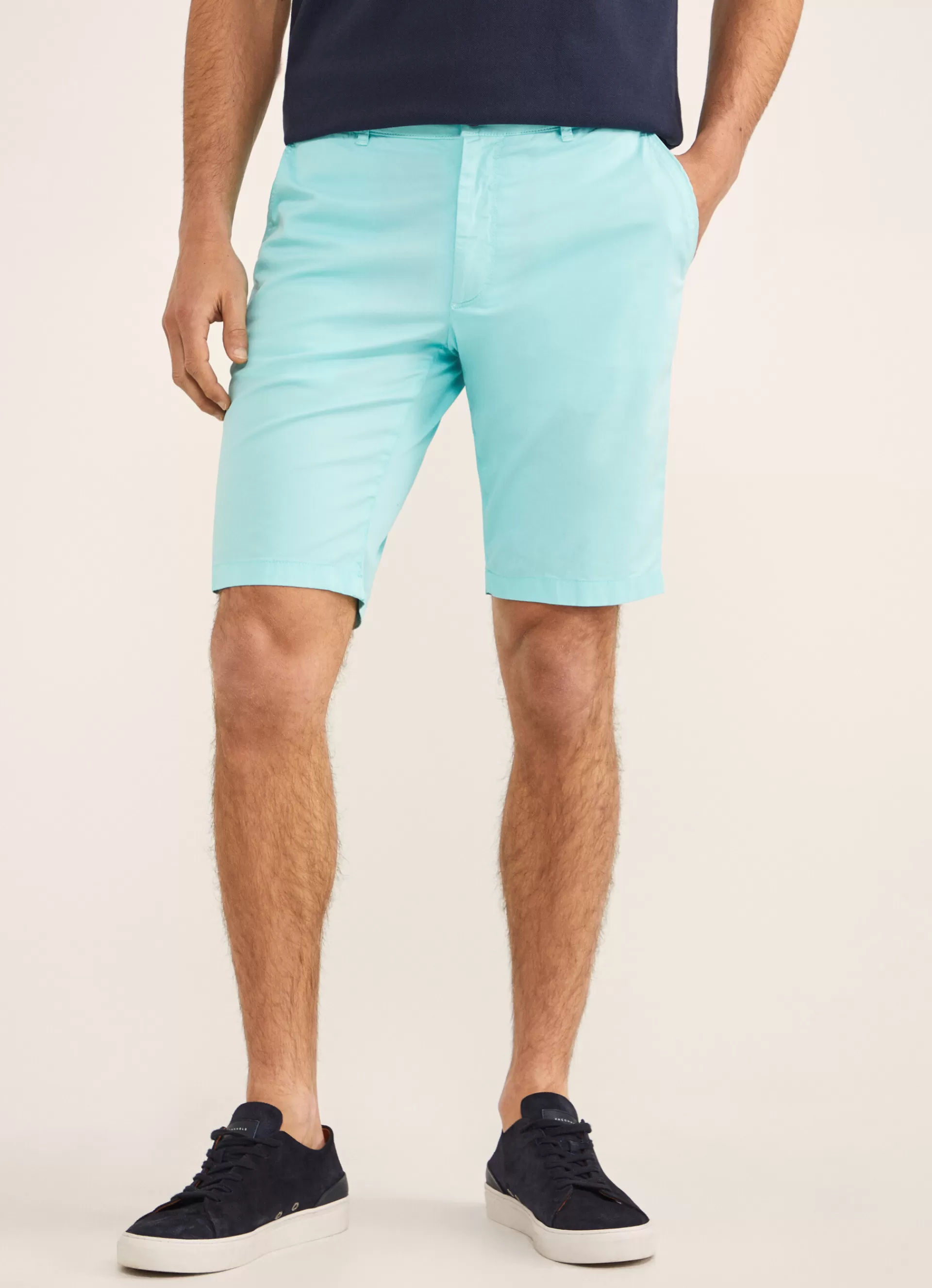 Shorts>Façonnable Short En Coton Aqua