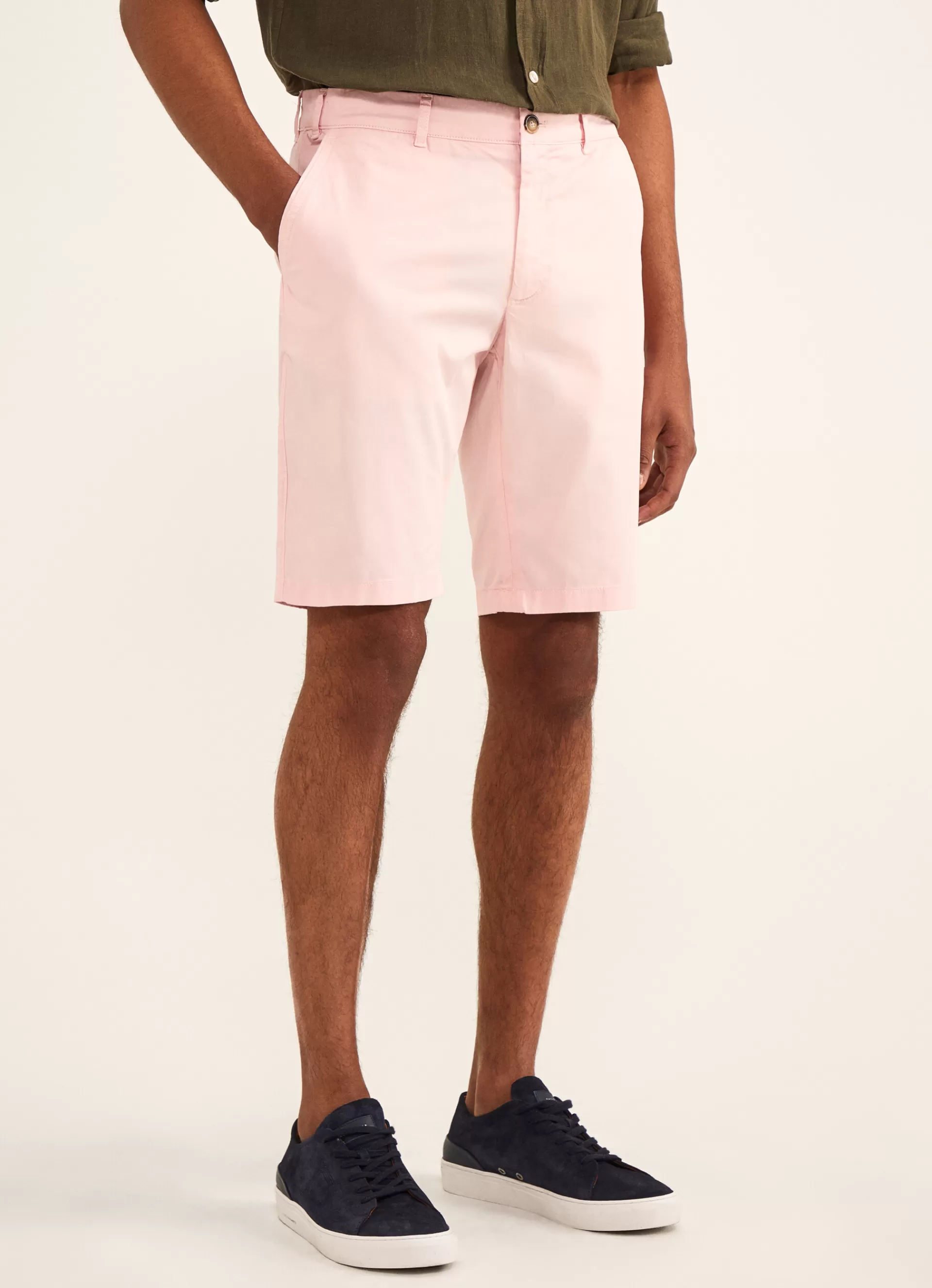 Shorts>Façonnable Short En Coton Pink