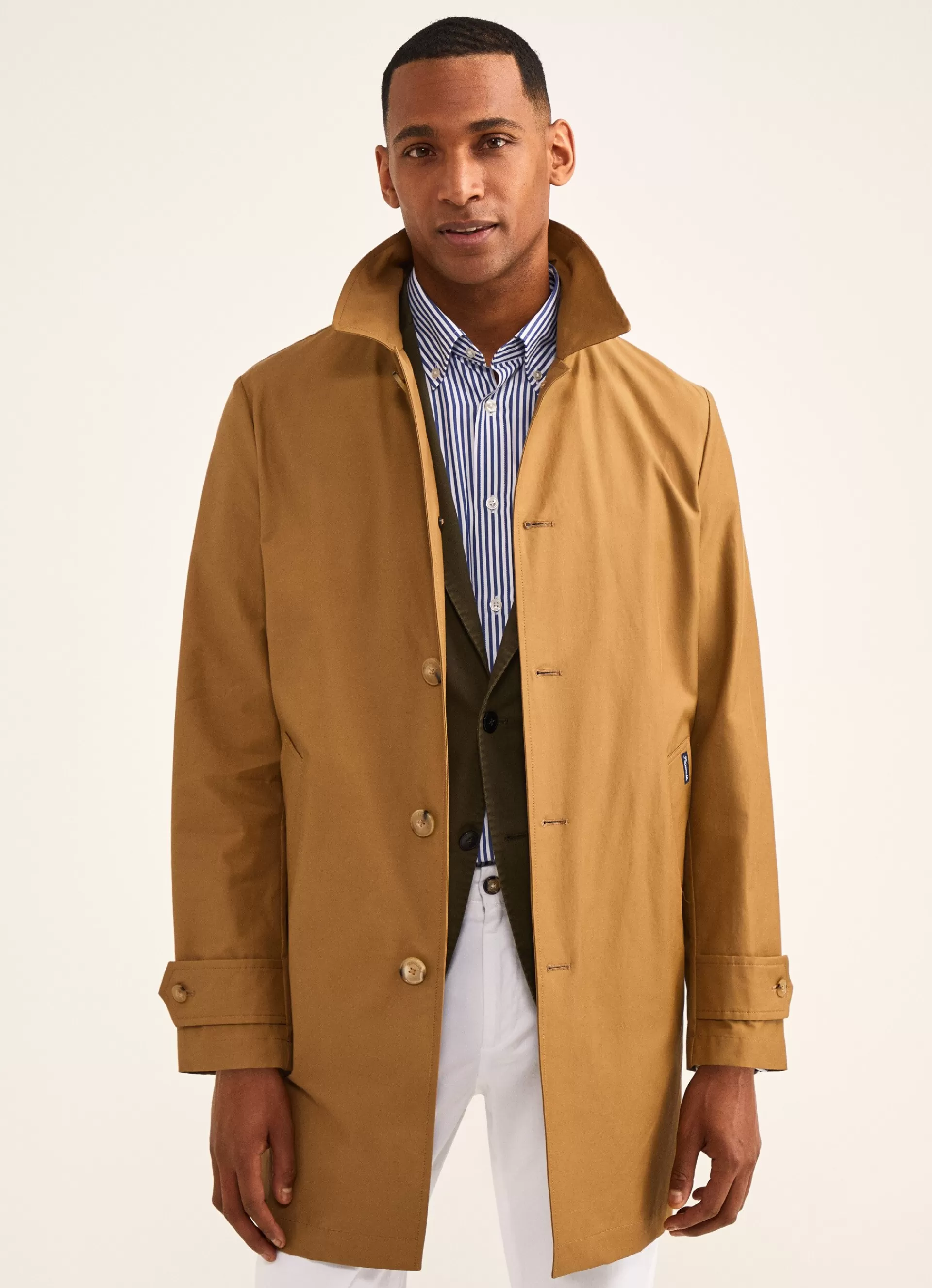 Manteaux Et Blousons>Façonnable Trench Coat Impermeable Light Beige