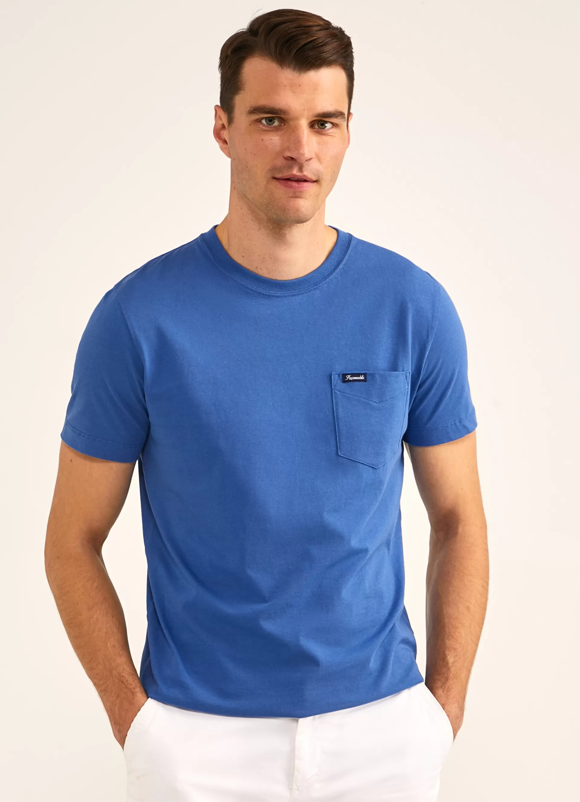 T-Shirts>Façonnable T-Shirt A Poche Blue