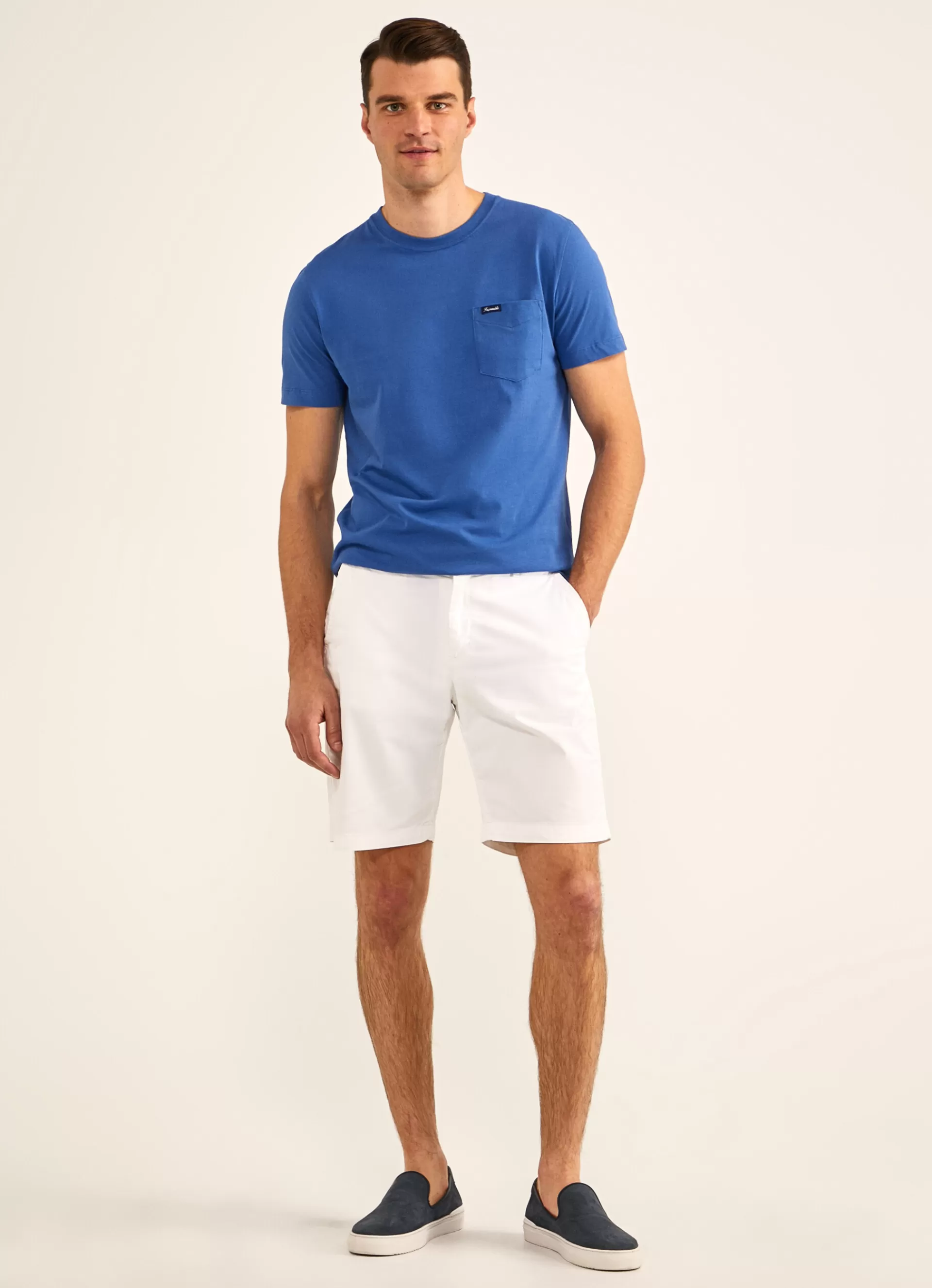 T-Shirts>Façonnable T-Shirt A Poche Blue