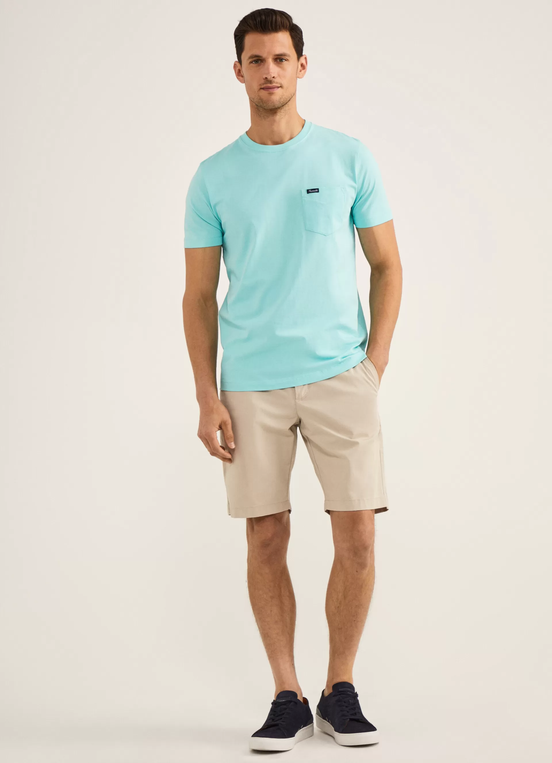T-Shirts>Façonnable T-Shirt A Poche Aqua