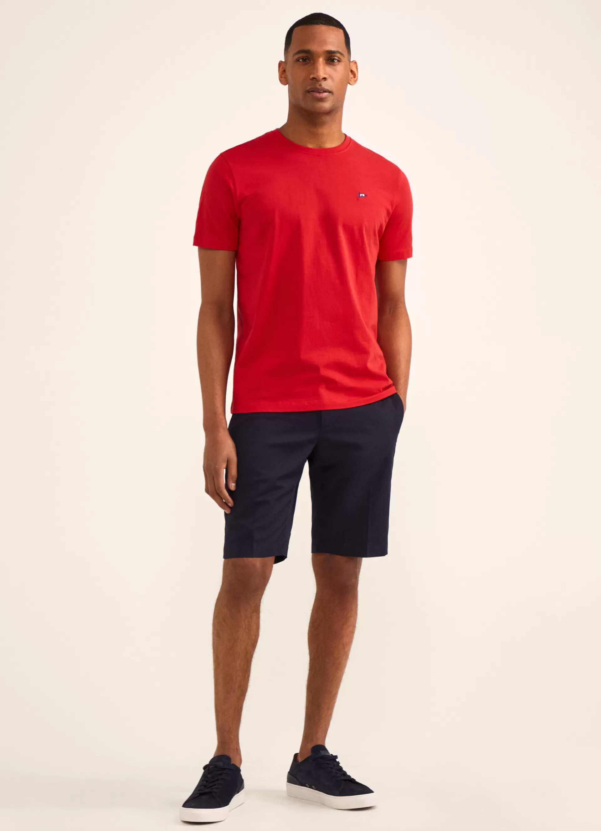 T-Shirts>Façonnable T-Shirt En Coton Mars Red