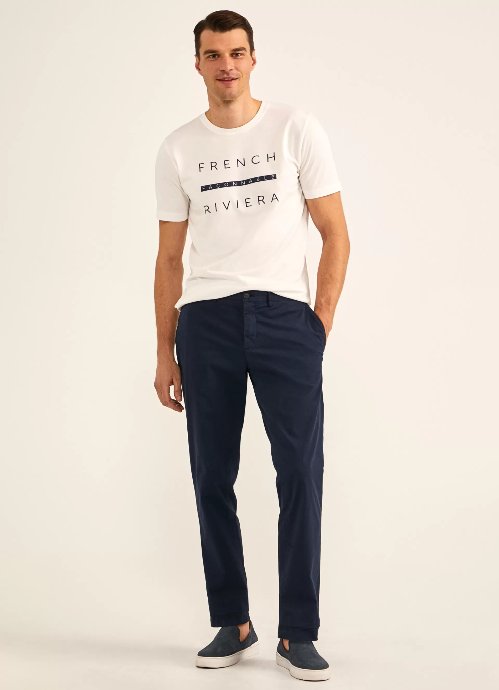 T-Shirts>Façonnable T-Shirt Imprime Off White