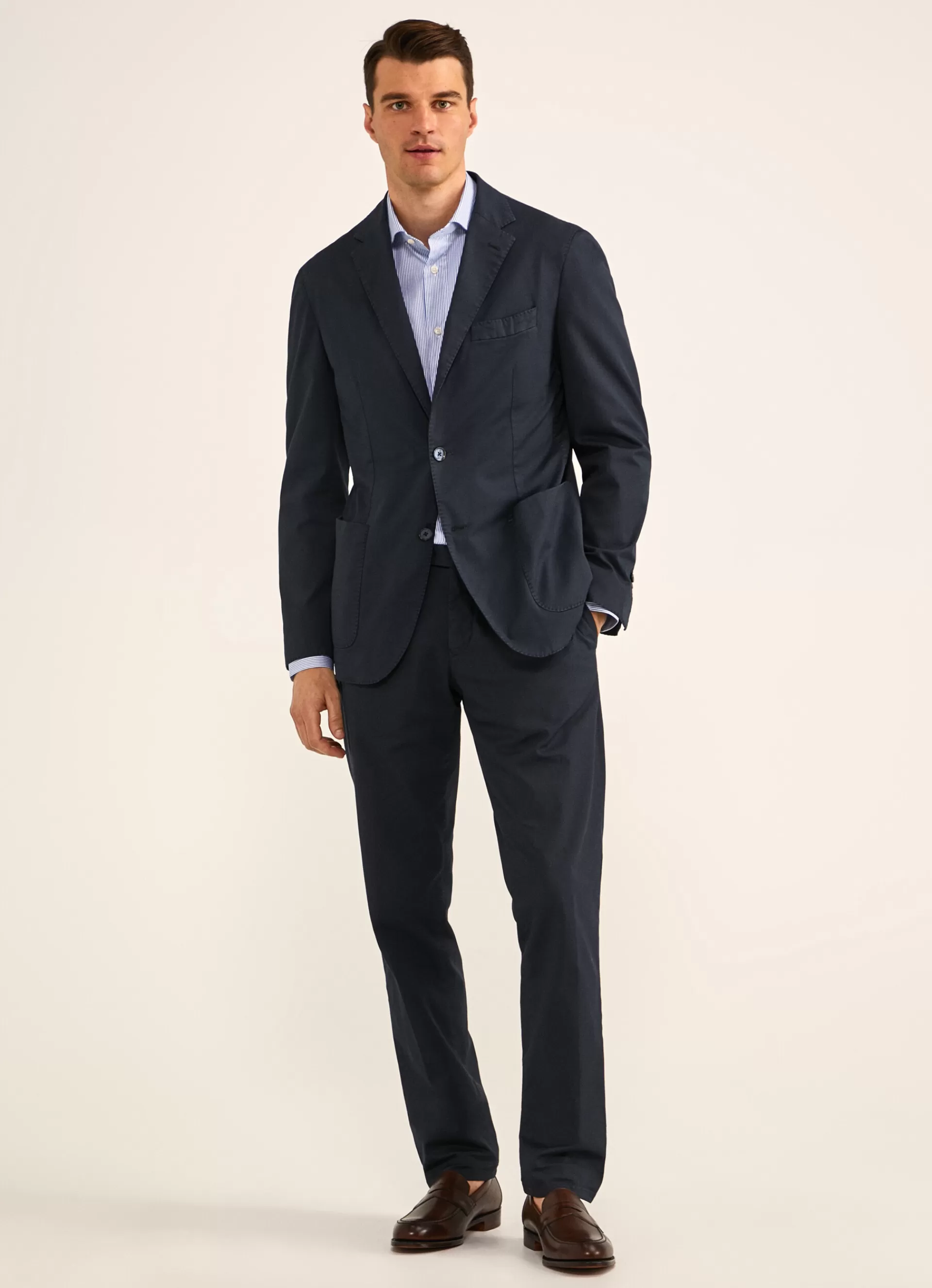 Blazers>Façonnable Veste En Coton Marine