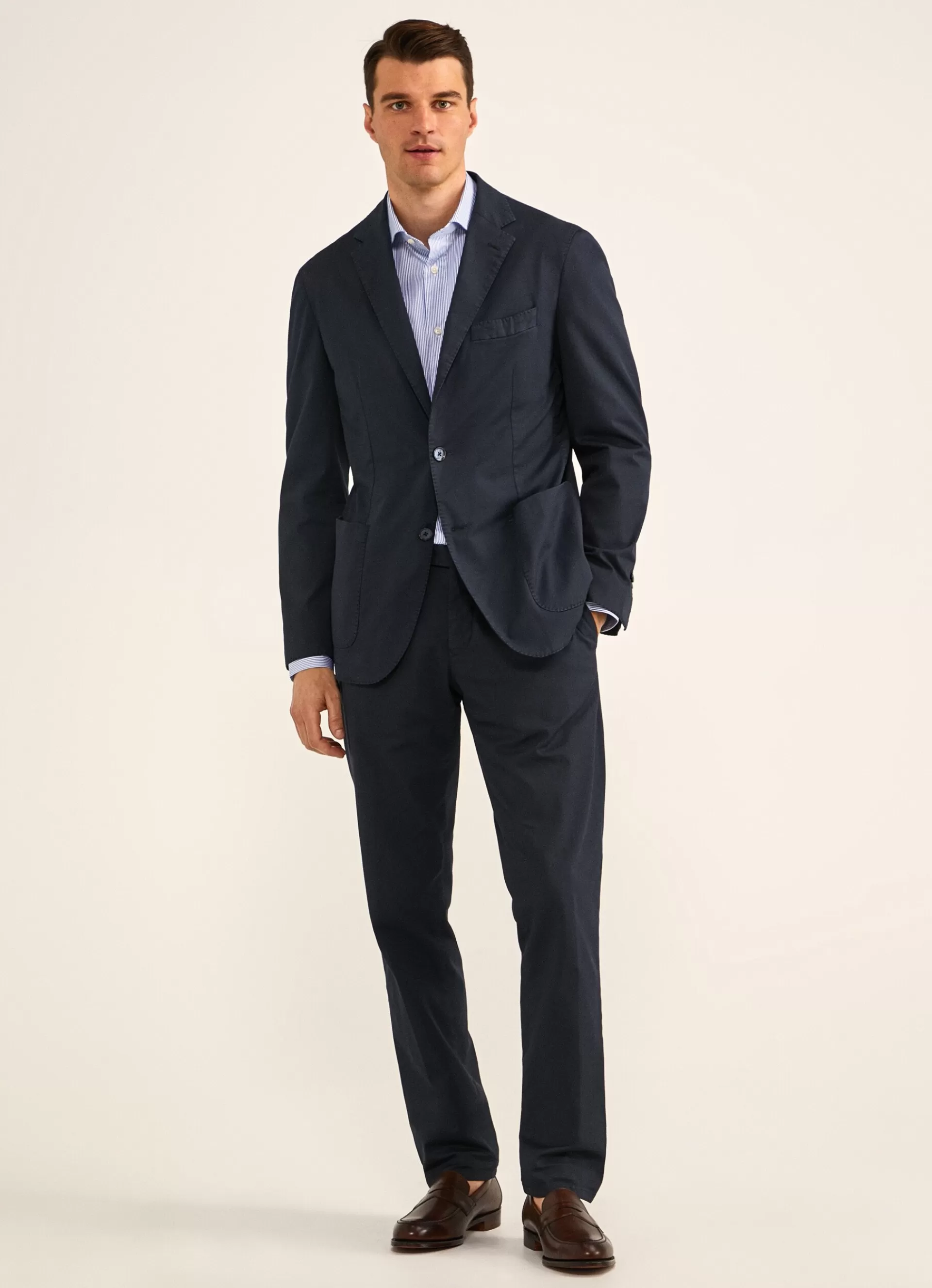 Manteaux Et Blousons>Façonnable Veste En Coton Marine