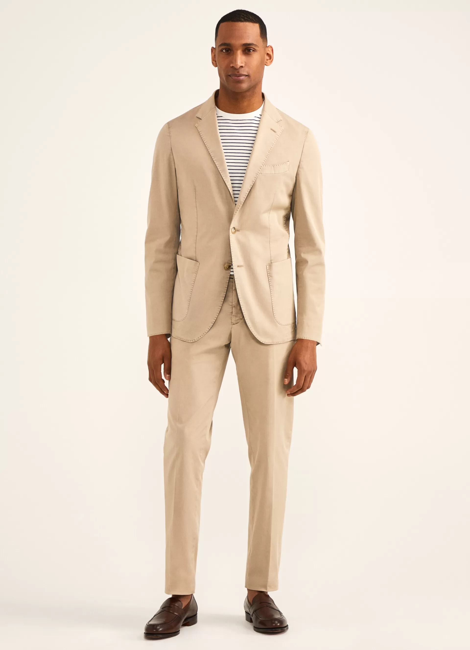 Blazers>Façonnable Veste En Coton Light Beige